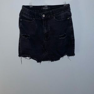 Black jean skirt